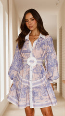 Zareen Long Sleeve Mini Dress - Bliss Doll
