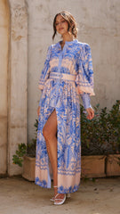 Taia Maxi Dress - Madeline Blue