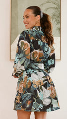 Annika Mini Dress - Noir