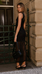 Alaiya Maxi Dress - Black