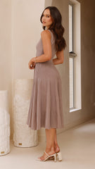 Kaida Midi Dress - Mocha