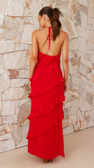 Sophia Maxi Dress - Red