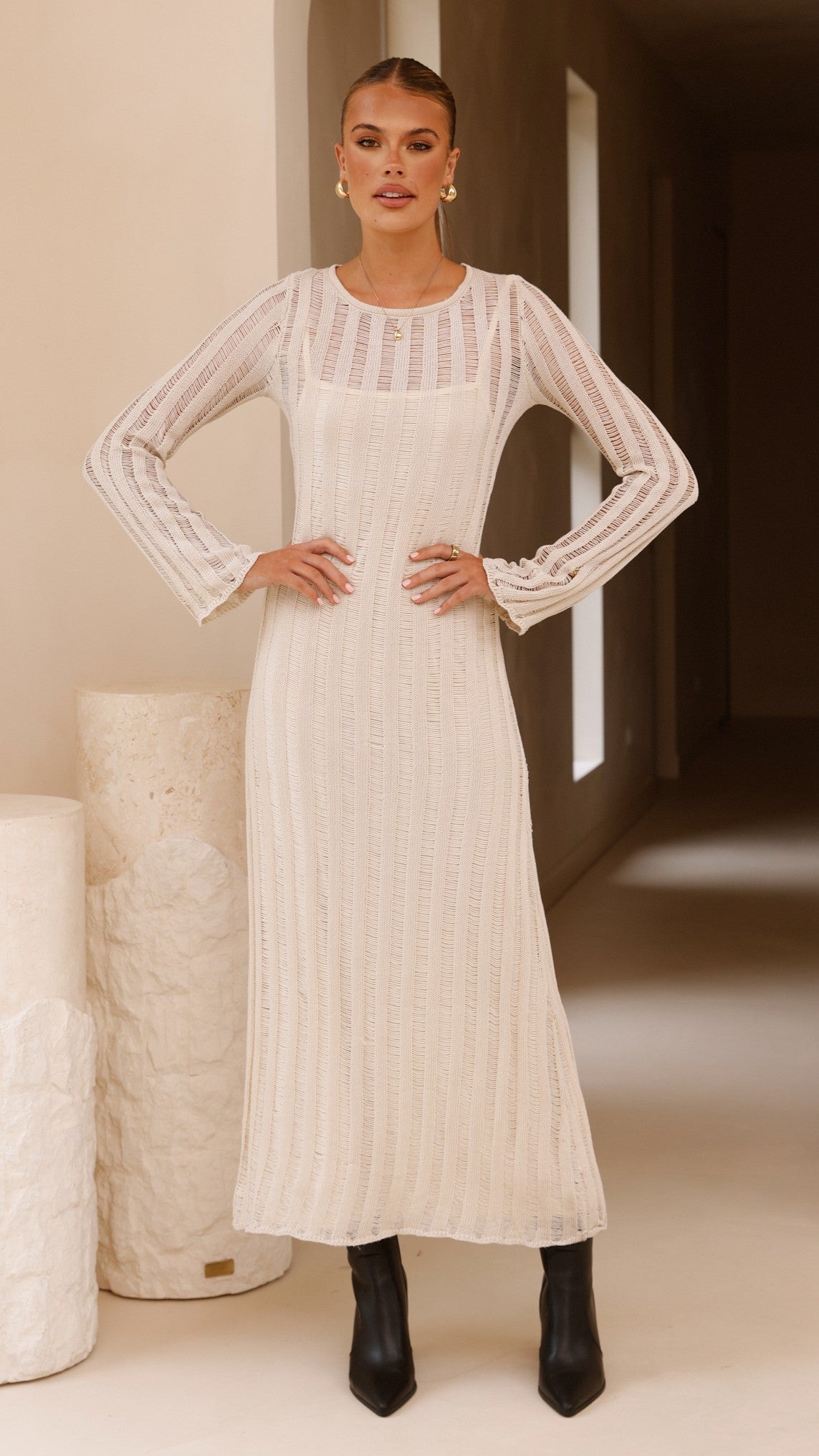 Allure Maxi Dress - Beige