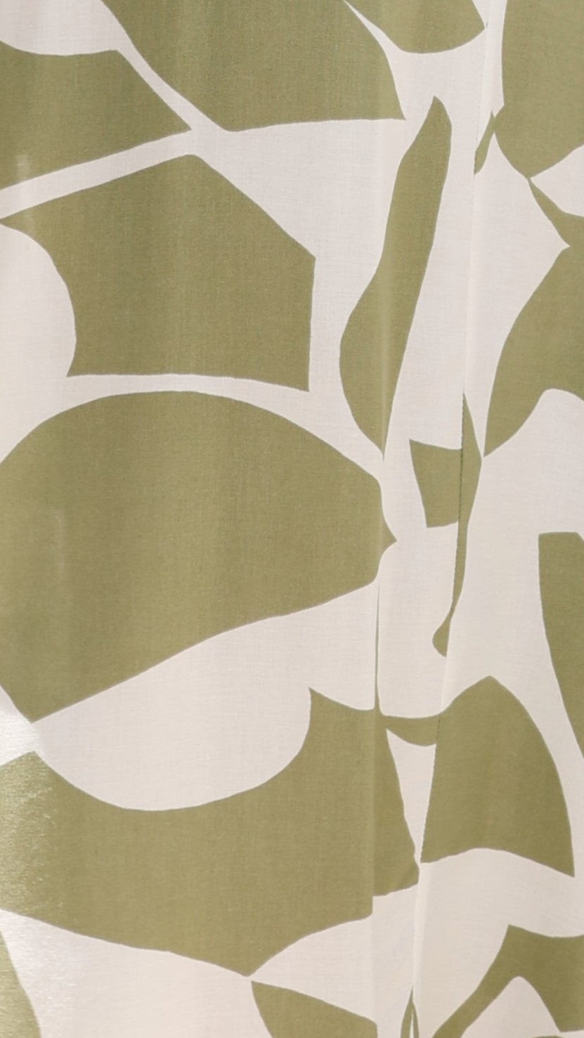 Ilene Midi Dress - Sage Print