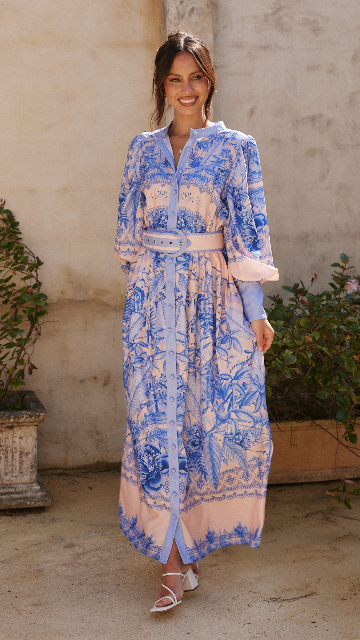 Taia Maxi Dress - Madeline Blue